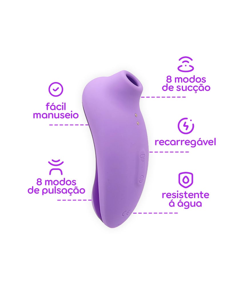Pleasure Two – Sugador e Vibrador 2 em 1 para Prazer Duplo
